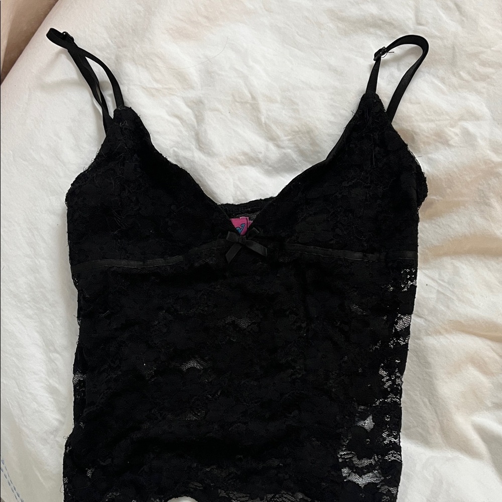 Edikted Black Lace Top